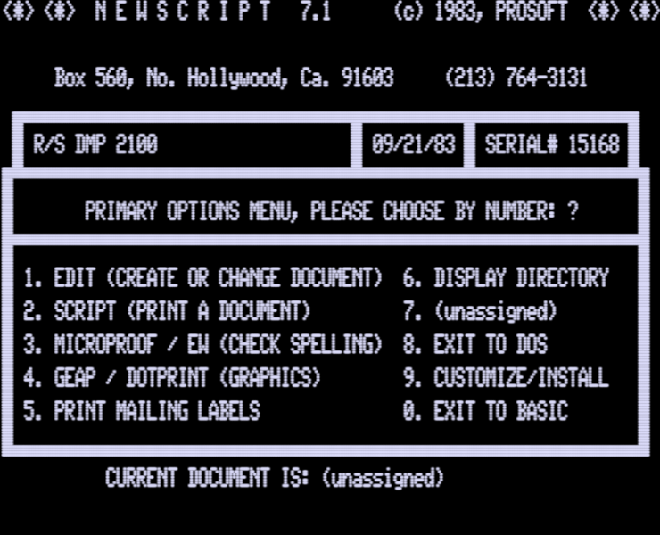 Screen shot